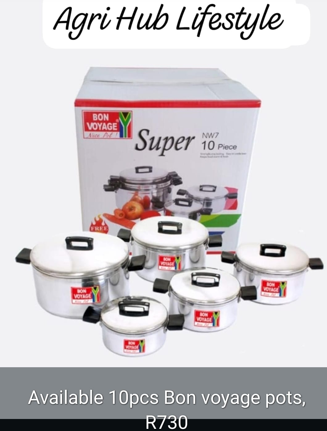 10pcs Bon Voyager Pots