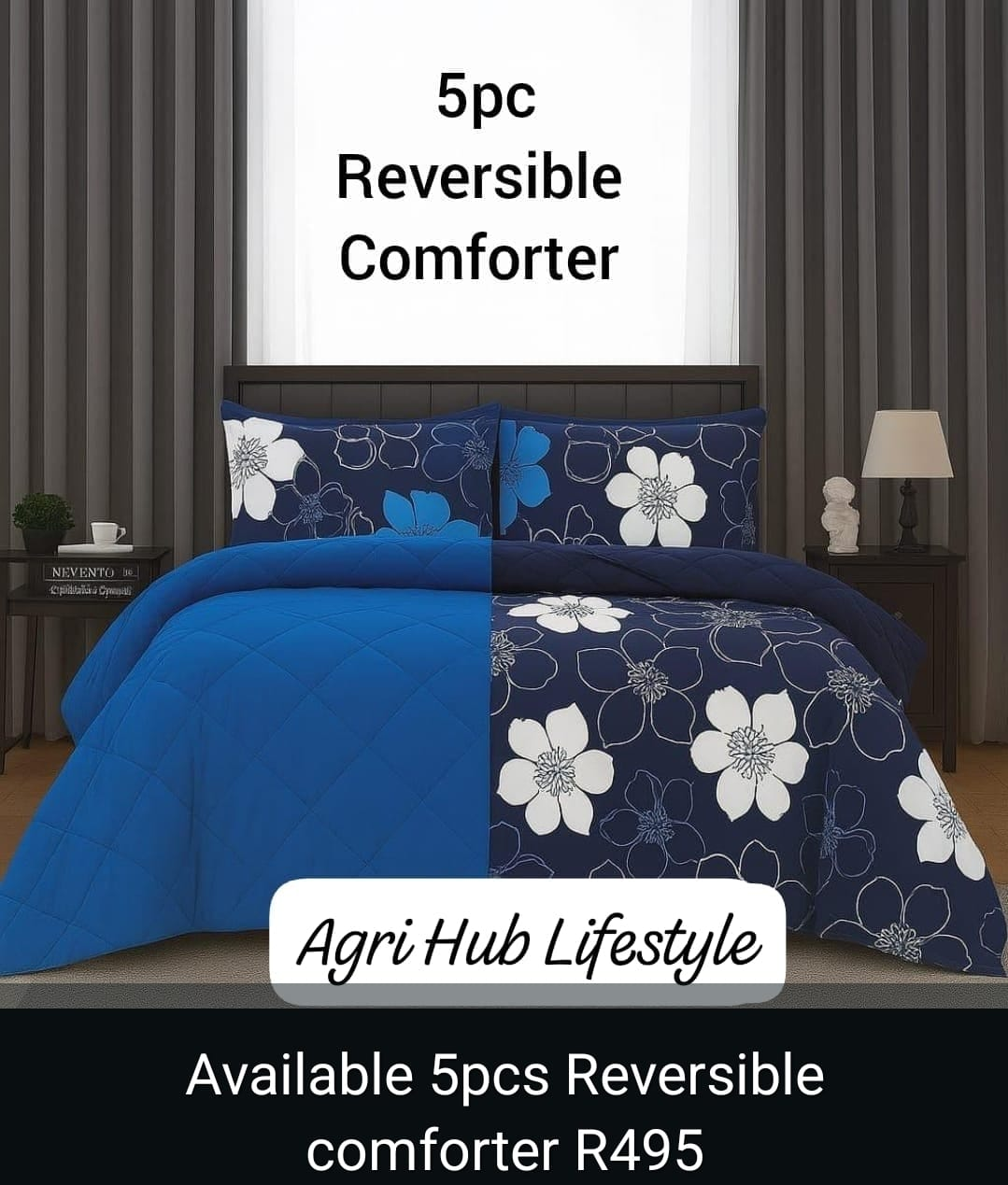 5pcs Reversible Comforter